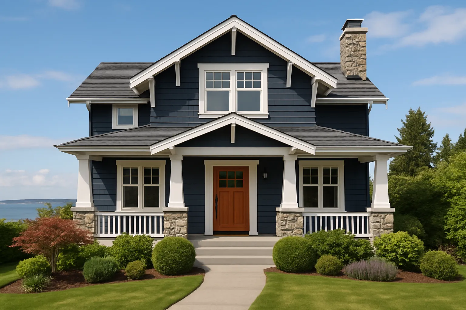 A Edmonds-area home painted by Hedlund Painting