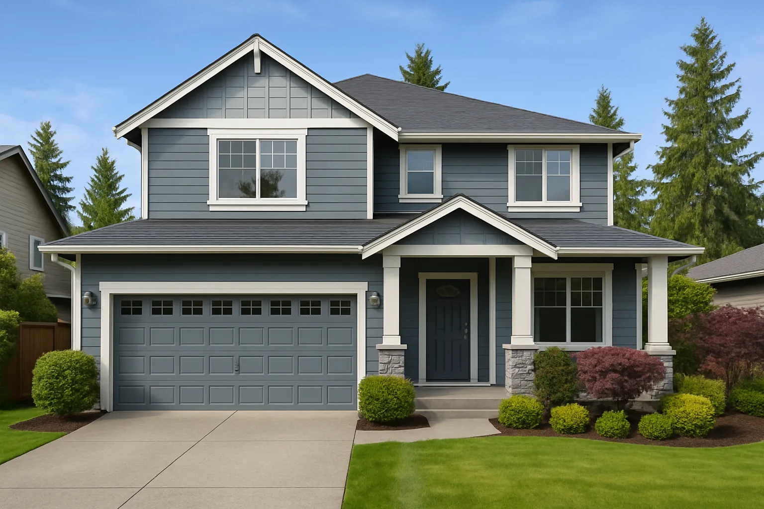 A Lynnwood-area home painted by Hedlund Painting