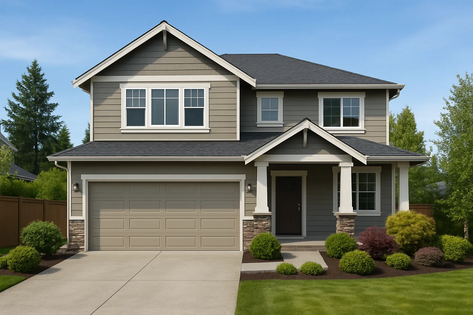 A Marysville-area home painted by Hedlund Painting