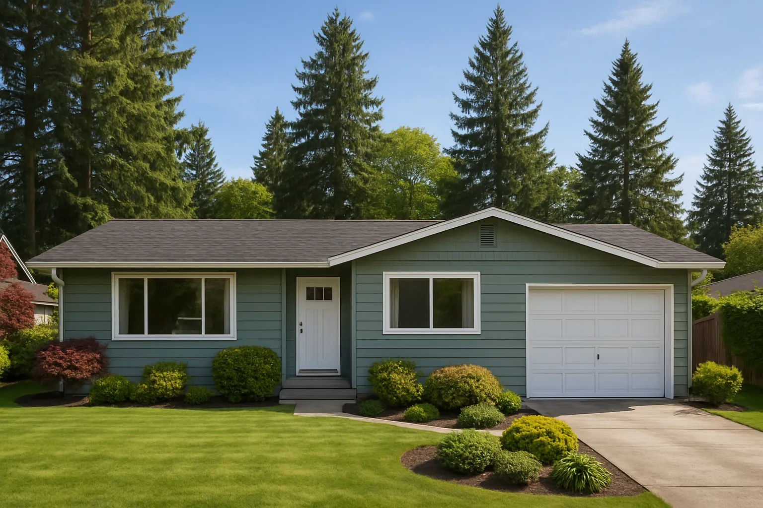 A Mountlake Terrace-area home painted by Hedlund Painting