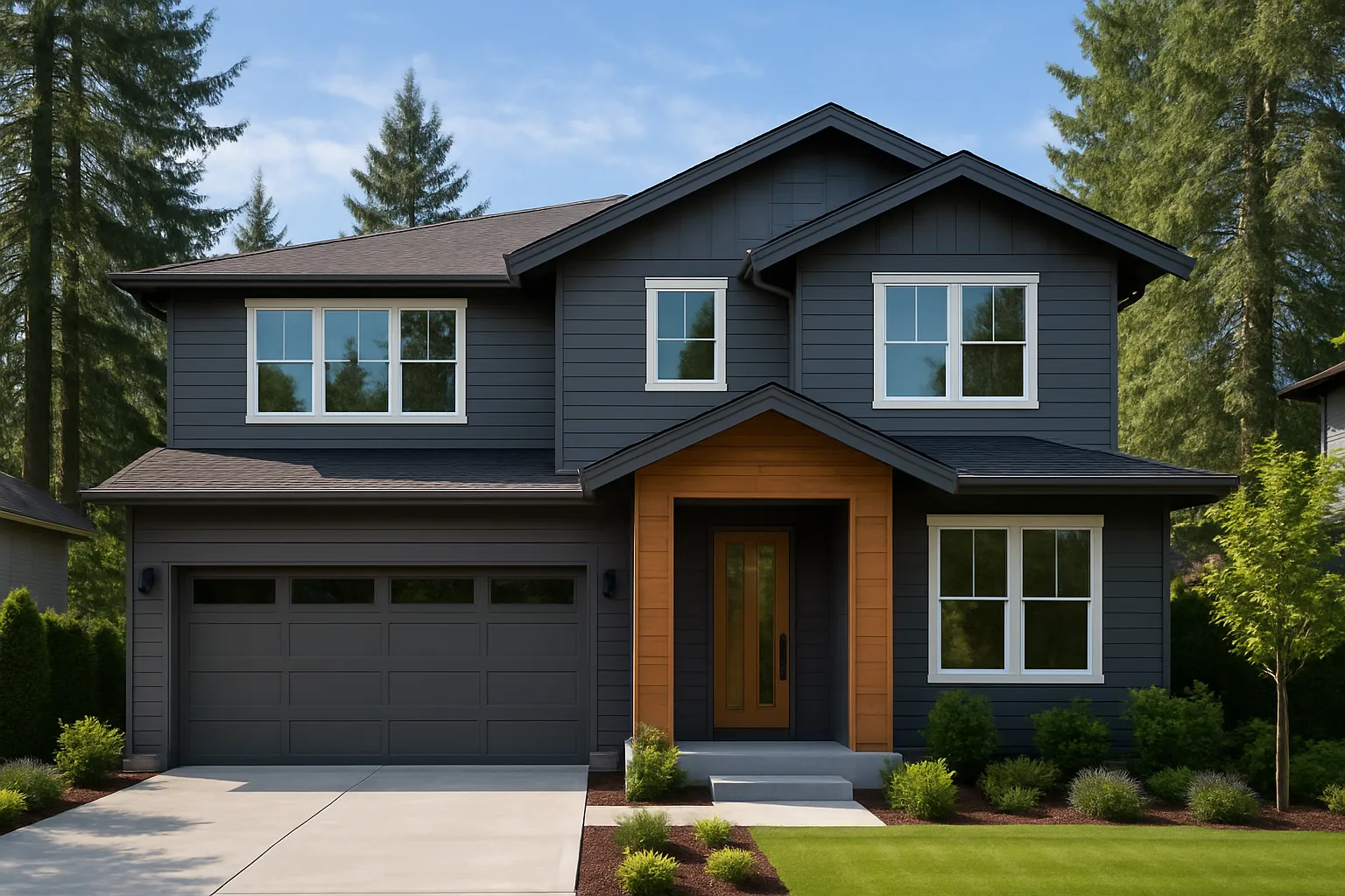 A Redmond-area home painted by Hedlund Painting