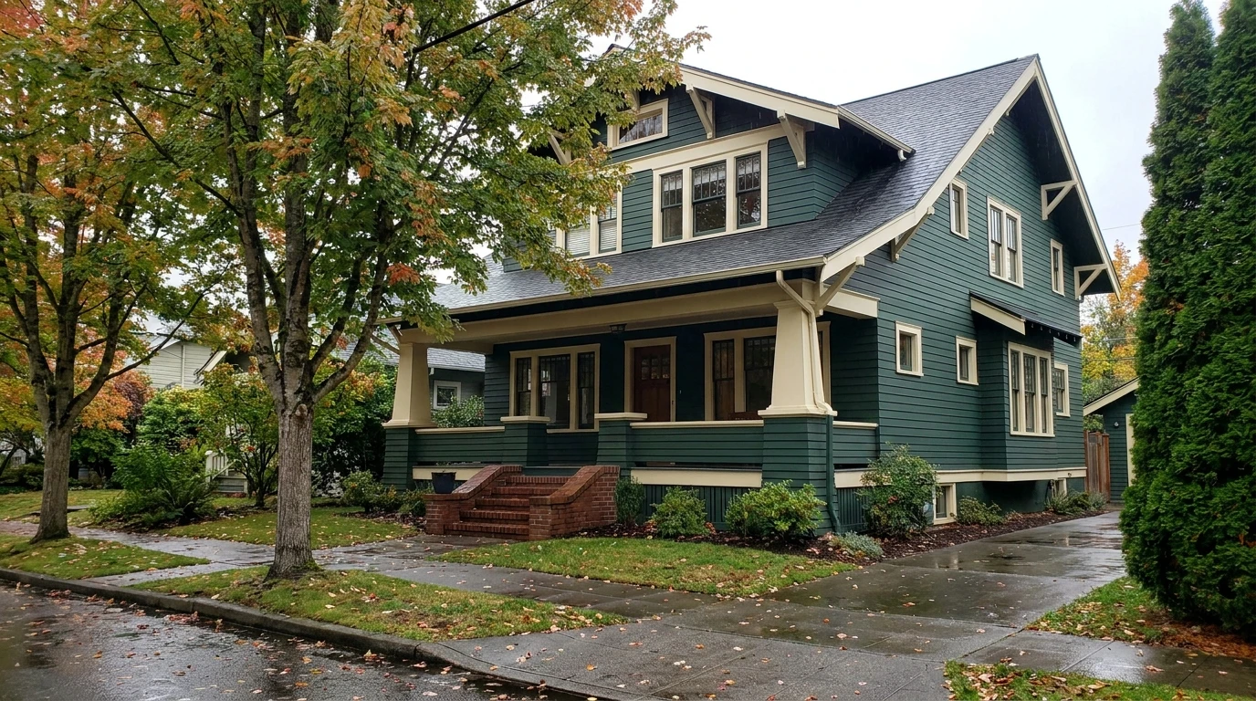 Classic Craftsman home exterior in Seattle, WA