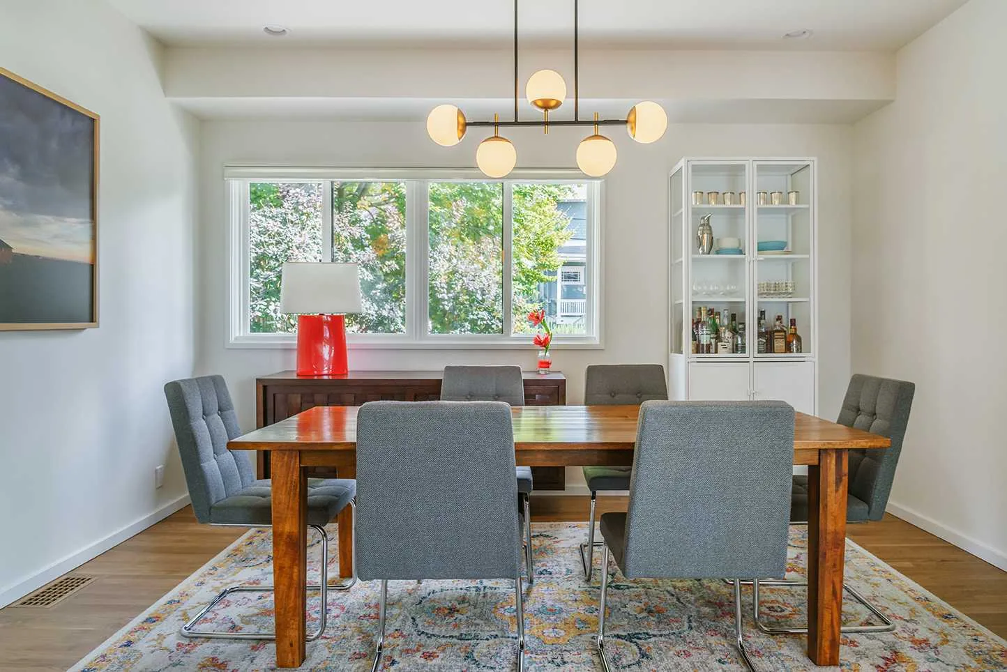 Modern dining repaint in Queen Anne, Seattle by Hedlund Painting