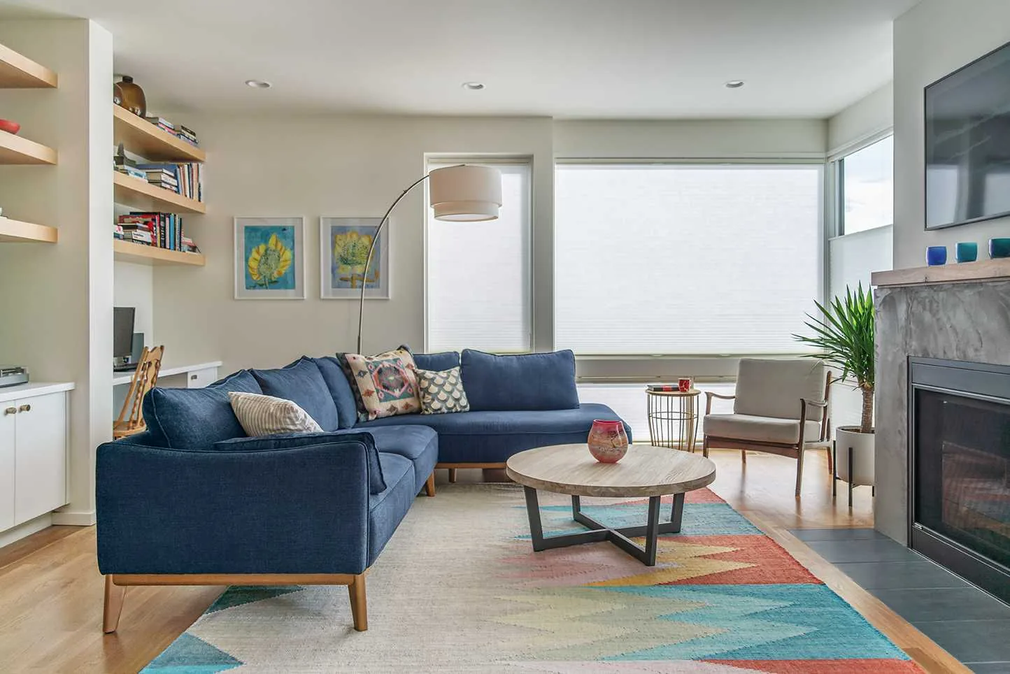 Interior repaint by Hedlund Painting in a modern Queen Anne, Seattle home