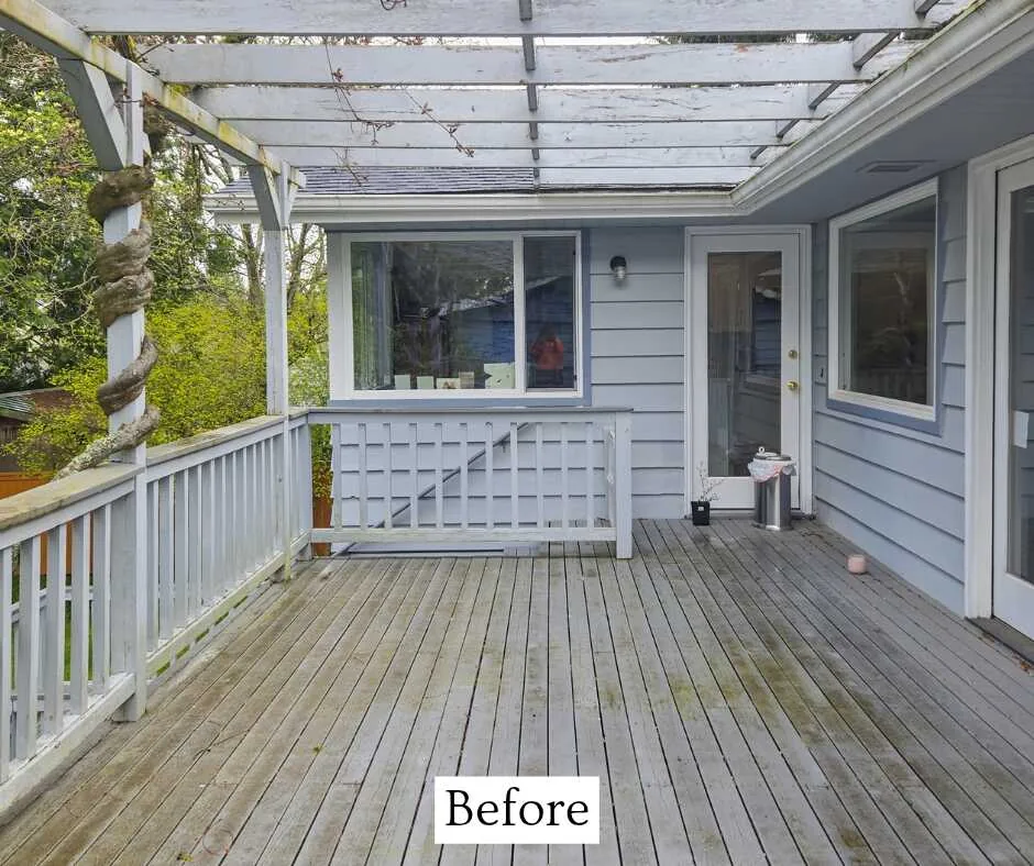 Waterfront rooftop deck in Seattle Waterfront by Hedlund Painting